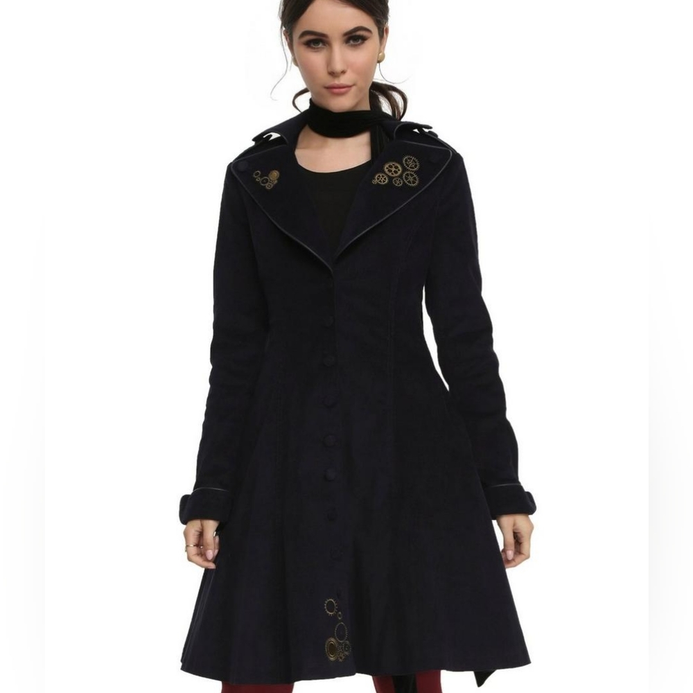 Hot Topic TARDIS Doctor Who Navy Blue Corduroy Jacket